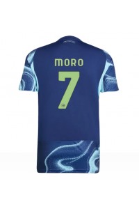 Ajax Raul Moro #7 Voetbaltruitje Uit tenue 2025-26 Korte Mouw